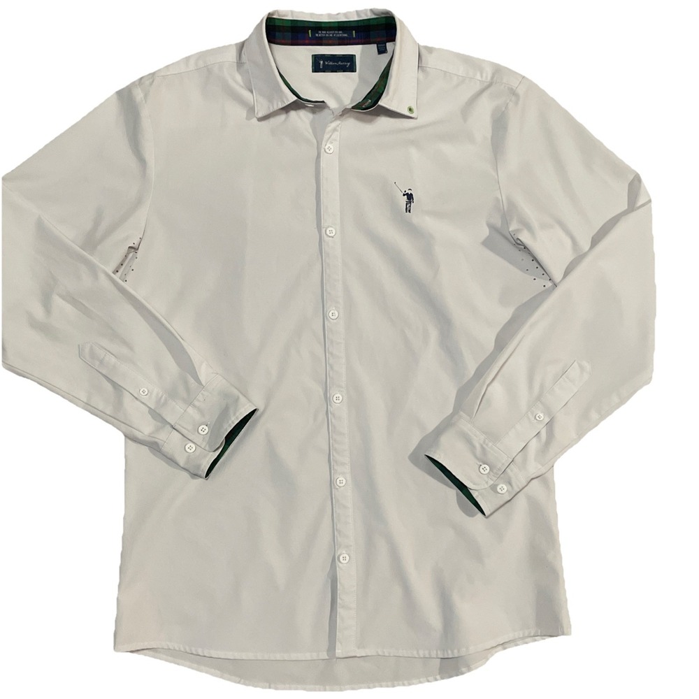 William Murray Golf Murray Classic Long Sleeve Button‎ Down Medium Performance
